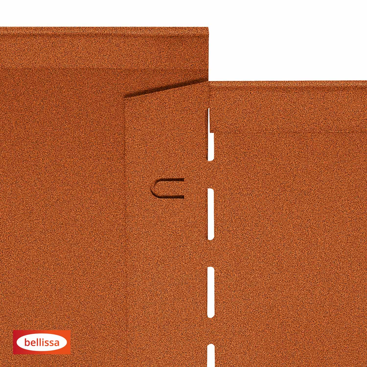 Belissa Rasenkante Corten - Doppelt geschweißte Oberseite - Länge: 115 cm Höhe: 13 cm – Bild 6