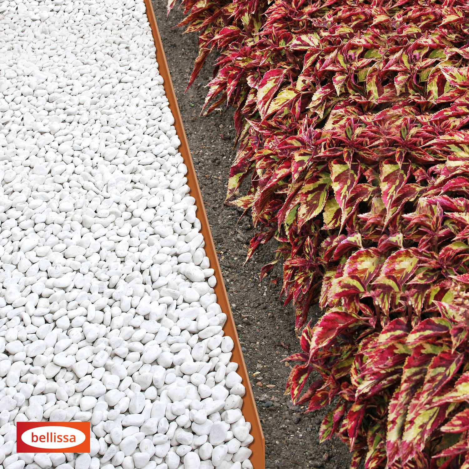 Belissa Rasenkante Corten - Doppelt geschweißte Oberseite - Länge: 115 cm Höhe: 13 cm – Bild 4